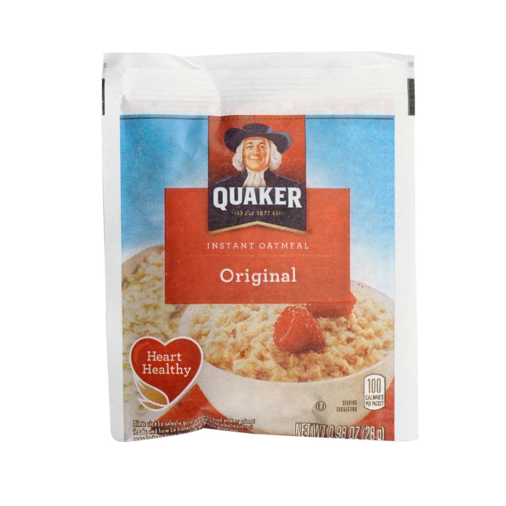 Quaker Regular Instant Oatmeal Single-Serve Packets Whole Grain 1 Oz ...