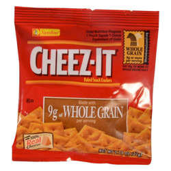 Picture of Sunshine Cheez-It Crackers  Whole Grain  Individual Packets  0.75 Oz Bag  175/Case