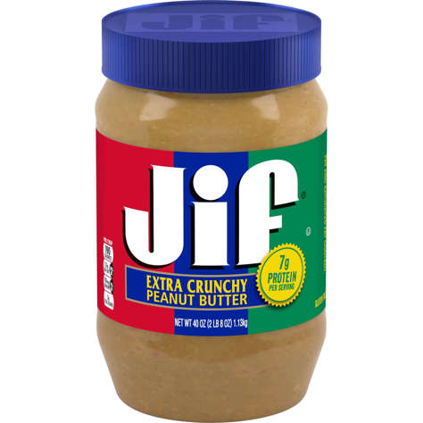 Picture of Jif Crunchy Peanut Butter  40 Oz Jar  8/Case