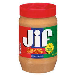 Picture of Jif Smooth Peanut Butter  40 Oz Jar  8/Case