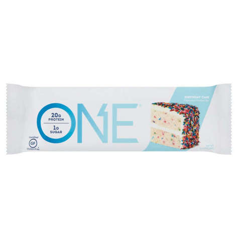 Picture of One Bar Birthday Cake Protein Bars, 2.12 Oz Each, 12/Case