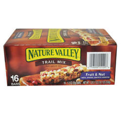 Picture of Nature Valley Fruit & Nut Granola Bars, Whole Grain, 16 Ct Box, 8/Case