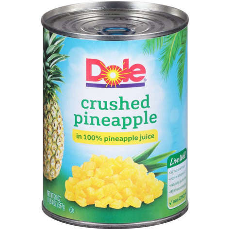 Picture of Dole Crushed Pineapple, in Juice, Fancy, 20 Oz Can, 12/Case