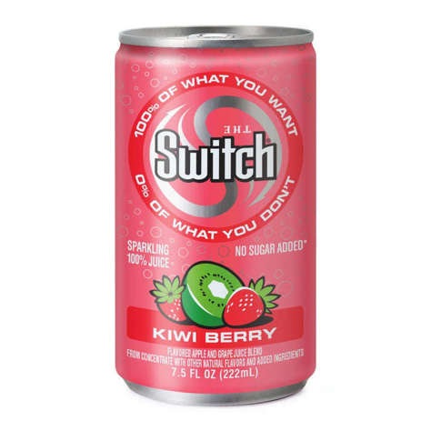 Picture of Switch Sparkling Kiwi Berry Juice, Shelf-Stable, Single-Serve, Can, 7.5 Ounce, 7.5 Fl Oz Can, 24/Case