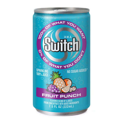 Picture of Switch Sparkling Fruit Punch Juice, Shelf-Stable, Single-Serve, Can, 7.5 Fl Oz Can, 24/Case