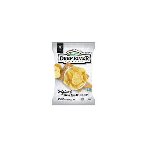 Picture of Deep River Snacks Kettle Original Sea Salt Potato Chips, 1.38 Oz Bag, 48/Case