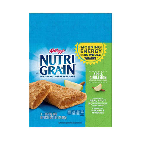 Picture of Nutri-Grain Apple Cereal Bars, 1.3 Ounce, 16 Ct Box, 3/Case