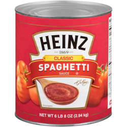 Picture of Heinz Pasta Sauce  #10  6.5 Lb Can  6/Case