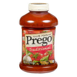 Picture of Prego Traditional Spaghetti Sauce, Ready-To-Use, Plastic, 67 Oz Jar, 6/Case