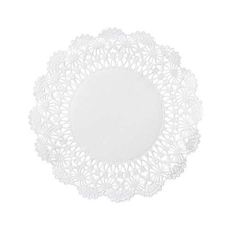 Picture of Brooklace 5 Inch Paper Lace Doilies, White, 1000/Case