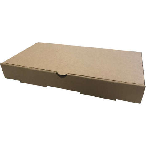 Picture of Arvco Container 12 x 6 x 1.5 Inch Flatbread Pizza Boxes, Kraft, E-Flute, 50 Ct Package, 1/Case