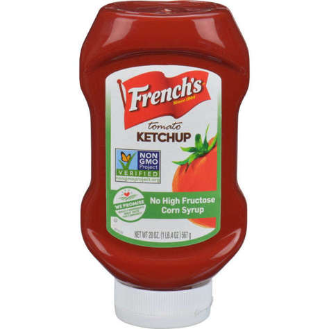 Picture of French's Ketchup, Upside Down Squeeze Bottles, 20 Oz Bottle, 12/Case