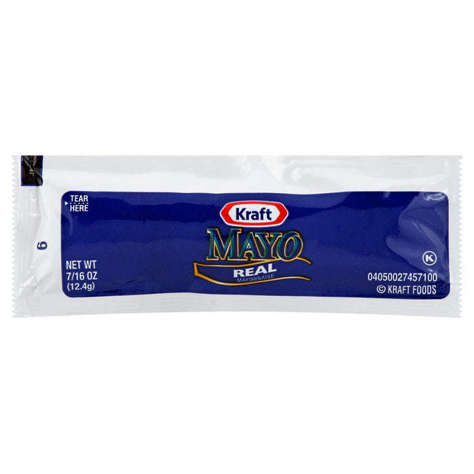 Picture of Kraft Packets Real Mayonnaise  0.44 Oz Each  200/Case