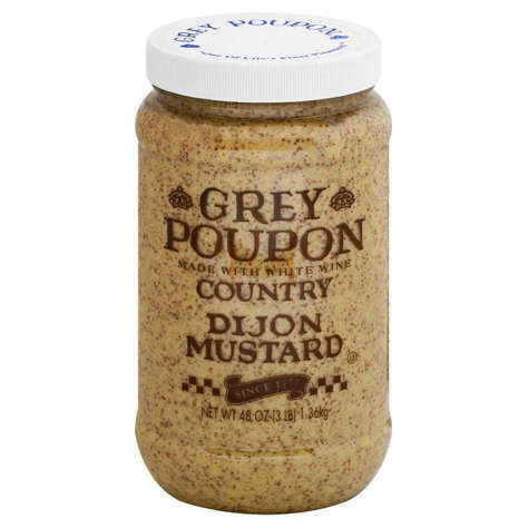 Picture of Grey Poupon Country Dijon Mustard, Whole Grain, 48 Oz Jar, 6/Case