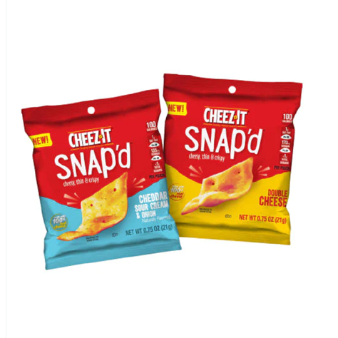 Picture of Cheez-It Cheddar Sour Cream & Onion Double Cheese Cheez-It Crackers, Individual Packets, 0.75 Ounces per Packet, 42 Ct Box, 4/Case