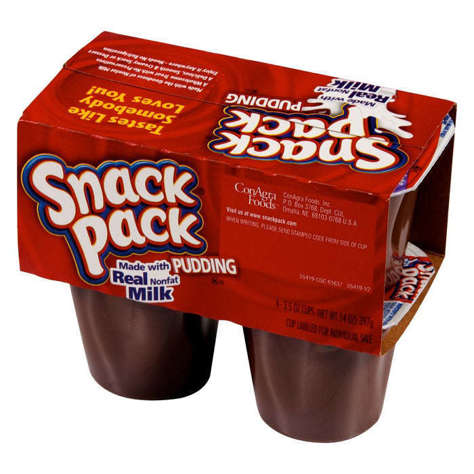 Picture of Snack Pack Ready-to-Serve Chocolate Pudding Cups, Shelf-Stable, 3.5 Ounce, 4 Ct Package, 12/Case