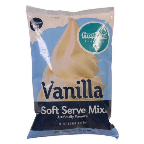 Picture of Frostline Lactose-Free Vanilla Soft Serve Ice Cream Mix, 6 Lb Bag, 6/Case