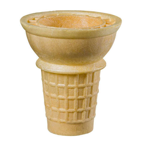 Picture of Joy Cake Cup Ice Cream Cones, #10, Dispenser, 112 Ct Box, 8/Case