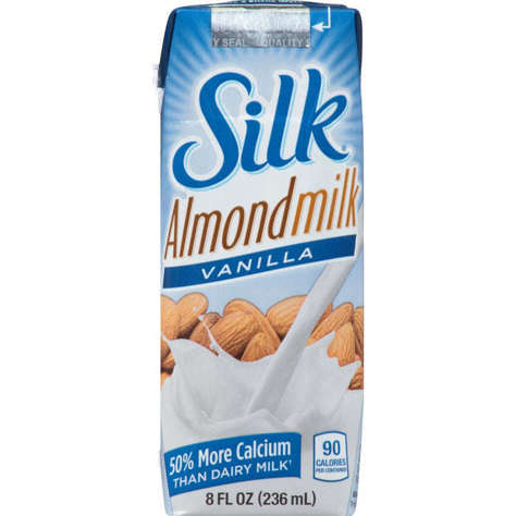 Picture of Silk Lactose Free Vanilla Almond Milk, Shelf-Stable, 8 Fl Oz Each, 18/Case