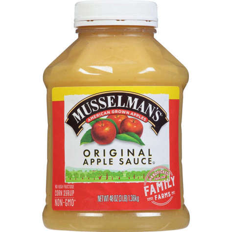 Picture of Musselman's Applesauce, Fancy, EZ Grip Plastic Reclosable, 48 Oz Jar, 8/Case