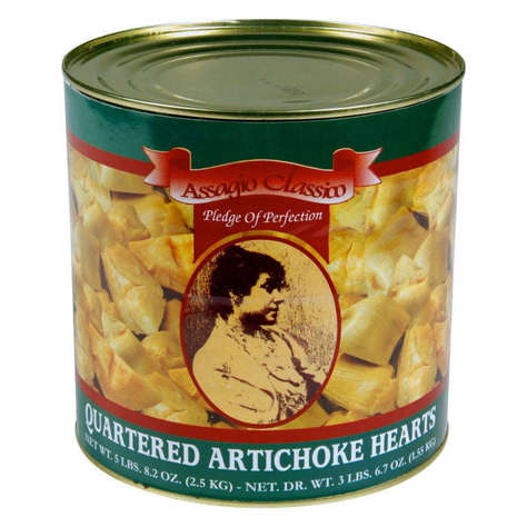 Picture of Packer Label Quartered Artichoke Hearts, in Water, 3 Kg, 6/Case