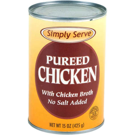 Picture of Vanee Chicken Puree, with Broth, Shelf-Stable, 15 Oz Can, 12/Case