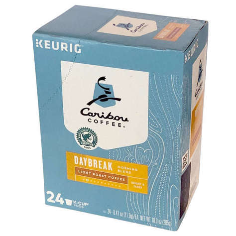 Picture of Caribou Coffee Light Roast Single-Serve Daybreak Morning Blend Coffee, 24 Ct Package, 4/Case