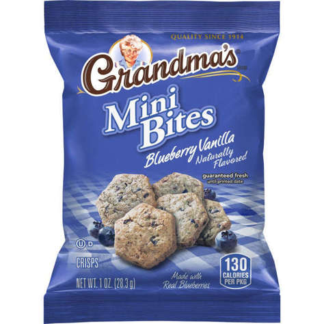 Picture of Grandma's Blueberry Vanilla Snack Bites, Mini, 1 Oz Bag, 80/Case