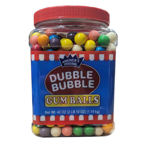 Picture of Double Bubble Gumballs, Assortment, 42 Oz Jar, 12/Case